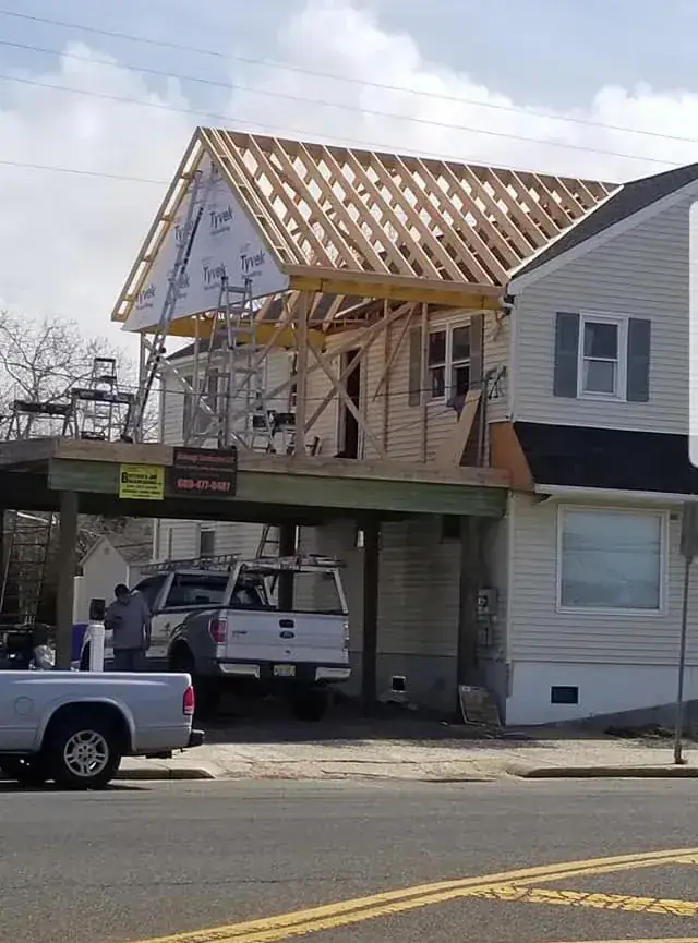 Framing a roof for a home addition