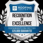 Roofing Insights Recognition of Excellence Badge